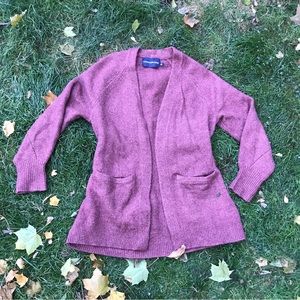 Coziest oversized Calvin Klein pink cardigan